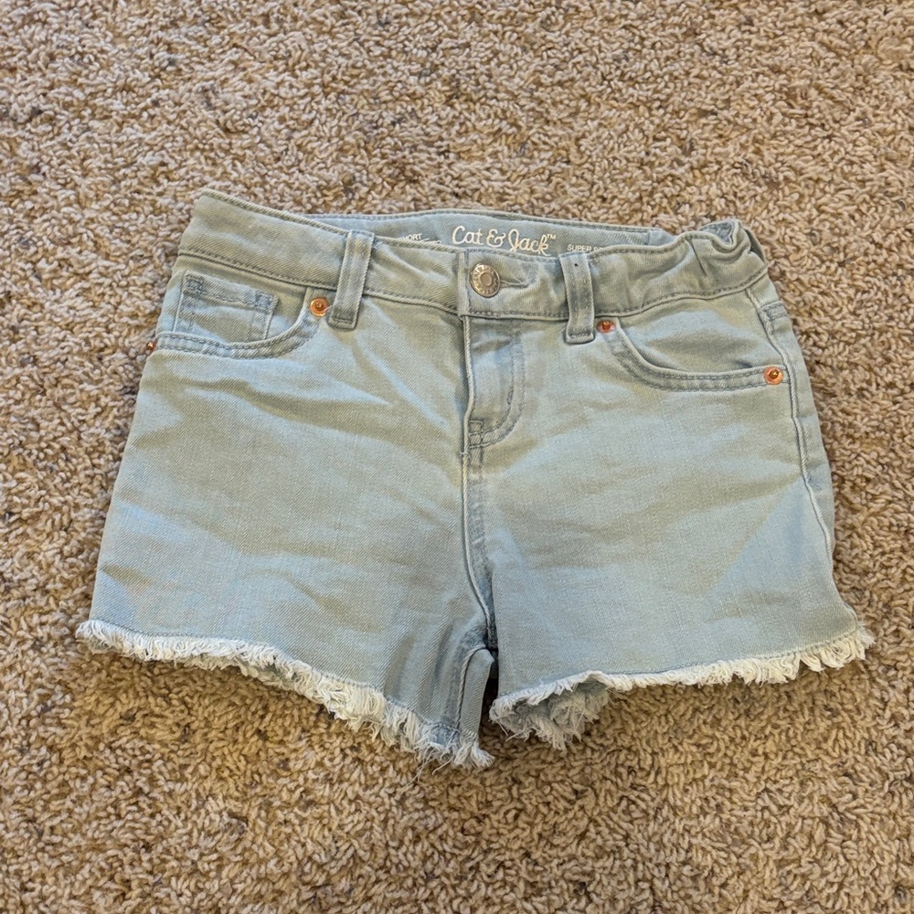 Girls Cat & Jack Jean Shorts